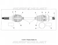 ANTRIEB, REAR HALF SHAFT