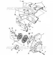 Gebläsegehäuse   RÜCKZUG ANLASSER XCF 0981643 (4942774277C007)