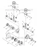 KOLBEN   KURBELWELLE 440 / 0930760 AND 440 SKS / 0930560 (4922932293031A)