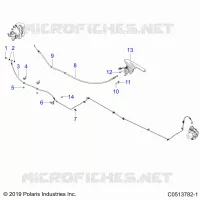 HINTERBREMSE BRAKE LINE AND PARK BRAKE