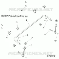 FRONT SUSPENSION STABILIZER BAR- R20RRE99AA/AF/AP/AX (C700032)