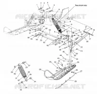 FRONT SUSPENSION AND SKI ULTRA SP 0960678 AND EUROPEAN ULTRA SP E960678 (4937083708B001)