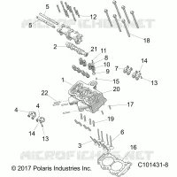 ZYLINDER HEAD, CAM AND VALVES