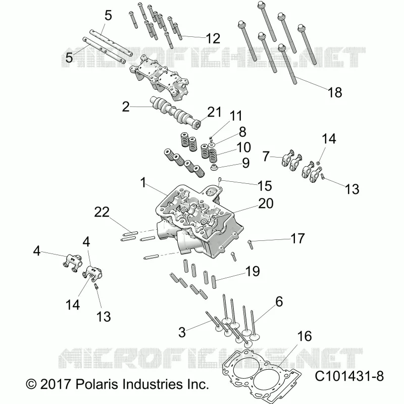 ZYLINDER HEAD, CAM AND VALVES
