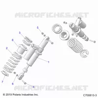SUSPENSION, REAR SHOCK MOUNTING