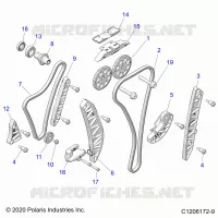 ENGINE, TIMING AND OIL KETTEN DRIVES