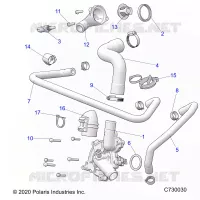 MOTOR, WATERPUMP AND BYPASS