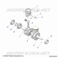 ENGINE, PISTON AND KURBELWELLE