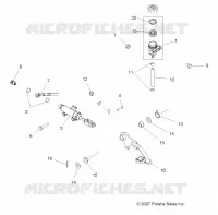 BREMSES, FOOT PEDAL AND MASTER CYLINDER