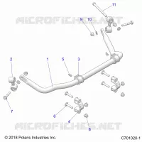 SUSPENSION, REAR STABILISATORSTANGE