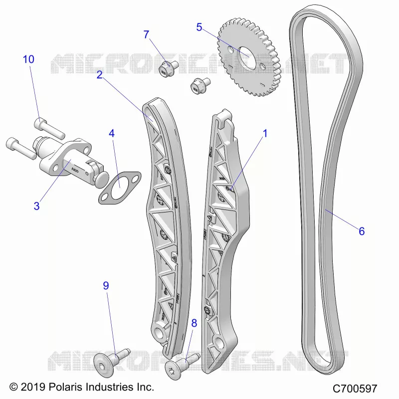 CAM CHAIN AND TENSIONER