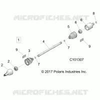 ANTRIEB, DRIVE SHAFT, FRONT