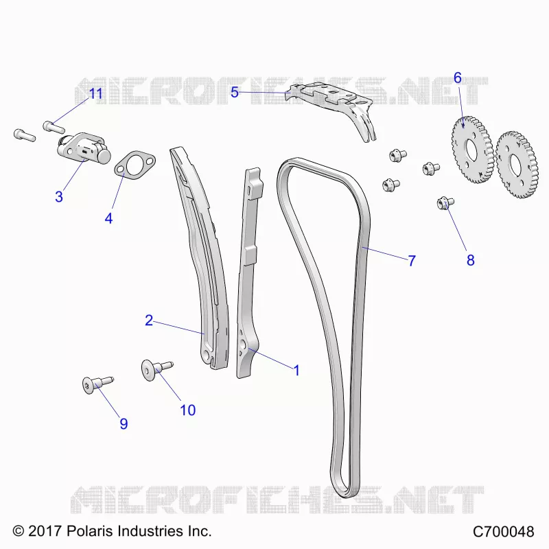 CAM CHAIN AND TENSIONER