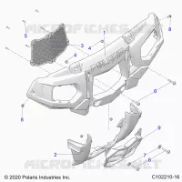FRONTSTOSSSTANGE AND MOUNTING