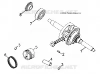 MOTOR, KURBELWELLE AND KOLBEN
