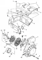 Gebläsegehäuse   RÜCKZUG ANLASSER XCF 0971643 (4938613861C007)
