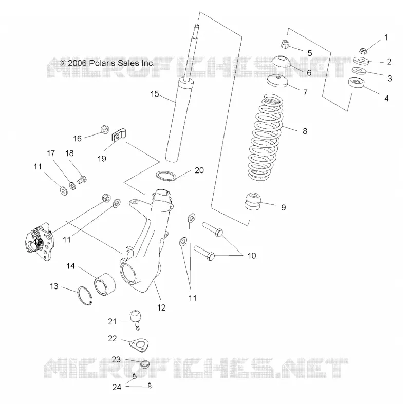 FRONT SUSPENSION STREBE