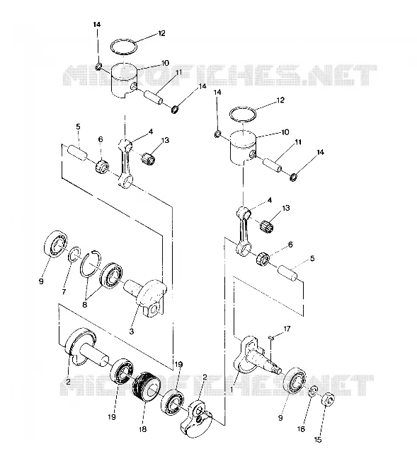 KOLBEN AND KURBELWELLE SPRINT E/S (4915431543025A)
