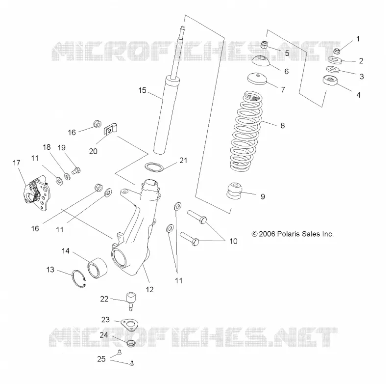 FRONT SUSPENSION STREBE