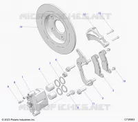BRAKES, HINTERSATTELS
