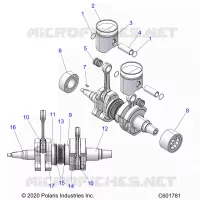 ENGINE, PISTON AND KURBELWELLE