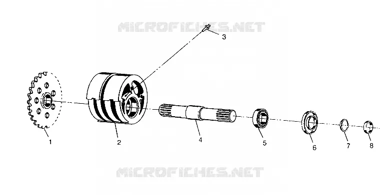 SPANNER VORNE ASSEMBLY 6X6 400L, SWEDISH S948740 AND  NORWEGIAN N948740 (4926812681014A)