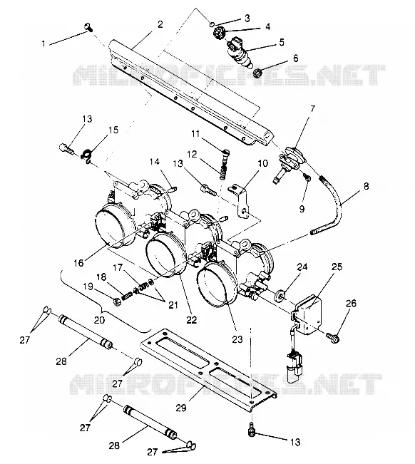 DROSSELN ASSEMBLY RXL TOURING 0950869 (4928982898D004)