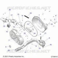 ANTRIEB, CLUTCH COVER AND DUCTING