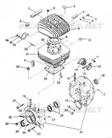 CRANKCASE AND ZYLINDER 6X6 250 W938727 (4924092409042A)