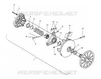 Antriebskupplung ASSEMBLY 500 CARB 0962764, 500 CARB SKS 0962564,  500 CARB SKS (4931873187C006)