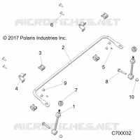 SUSPENSION, FRONT STABILISATORSTANGE