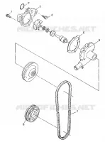 WASSERPUMPE WIDETRAK LX 0972065 and EUROPEAN WIDETRAK LX E972065 (4938223822C009)