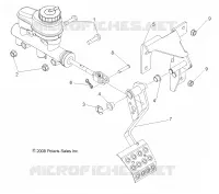 BREMSES, PEDAL AND MASTER CYLINDER MOUNTING