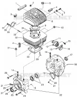 CRANKCASE AND ZYLINDER TRAIL BOSS W968527 (4935883588C007)