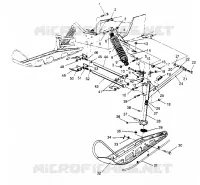 FRONT SUSPENSION AND SKI RXL TOURING 0950869 (4928982898B002)