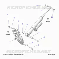 SUSPENSION, SHOCK MOUNTING, REAR SUSP.