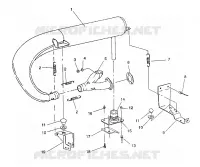 ABGASSYSTEM 500 EFI / 0930674 and  500 EFI SKS / 0930574 (4922962296026A)