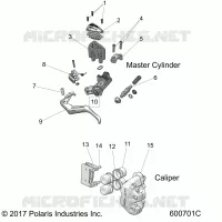 BRAKES, CALIPER AND MASTER ZYLINDER ASM.