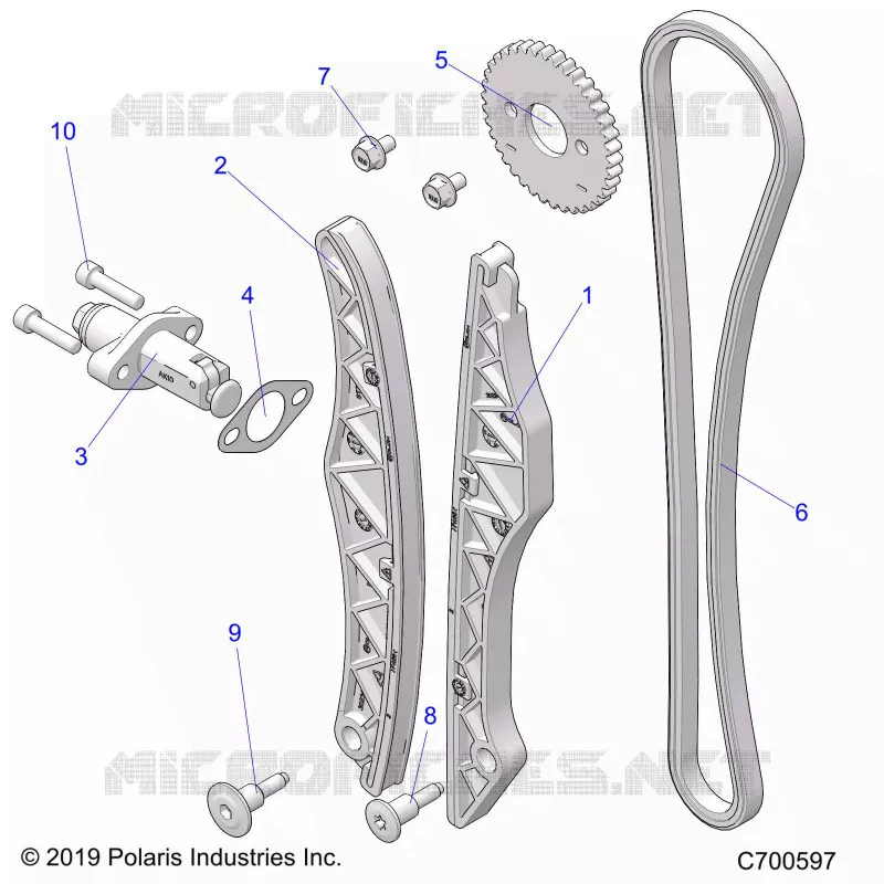 CAM CHAIN AND TENSIONER