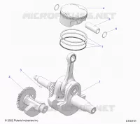 ENGINE, KURBELWELLE, PISTON AND BALANCE SHAFT