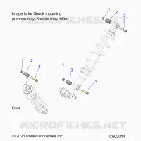 SUSPENSION, SHOCK MOUNTING, REAR SUSP.