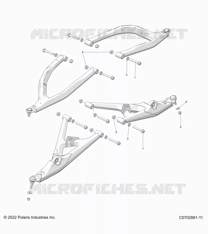 FRONT SUSPENSION CONTROL ARMS MOUNTING