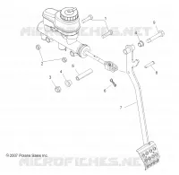 BREMSES, PEDAL AND MASTER CYLINDER MOUNTING