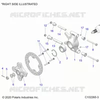 HINTERRADAUFHÃ„NGUNG HUBS, CARRIER AND BRAKE DISC