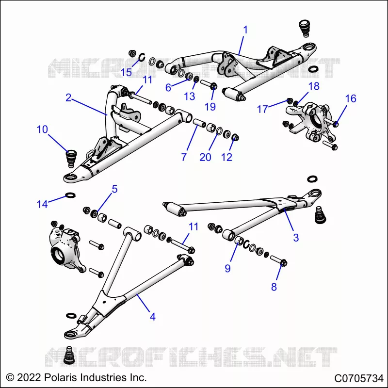 FRONT SUSPENSION CONTROL ARMS