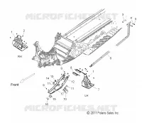 CHASSIS, CLUTCH GUARD AND FUßSTÜTZES (600/144 INCH)