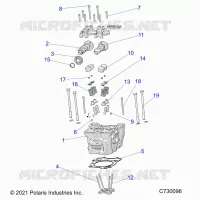 ENGINE, ZYLINDERKOPF, CAMS AND VALVES