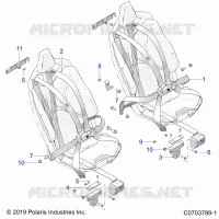 SITZ BELT MOUNTING, FRONT