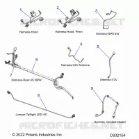 ELEKTRIC, WIRE HARNESSES, HOOD/JUMPERS, GPS