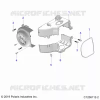 ENGINE, FAN COVER AND ABSCHIRMRAHMEN